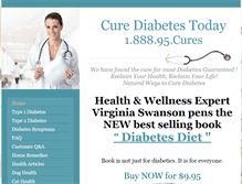 Tablet Screenshot of curediabetestoday.com